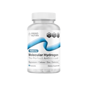 PrimoH2 molecular hydrogen supplement bottle, 90 capsules